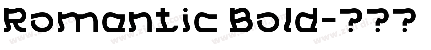 Romantic Bold字体转换